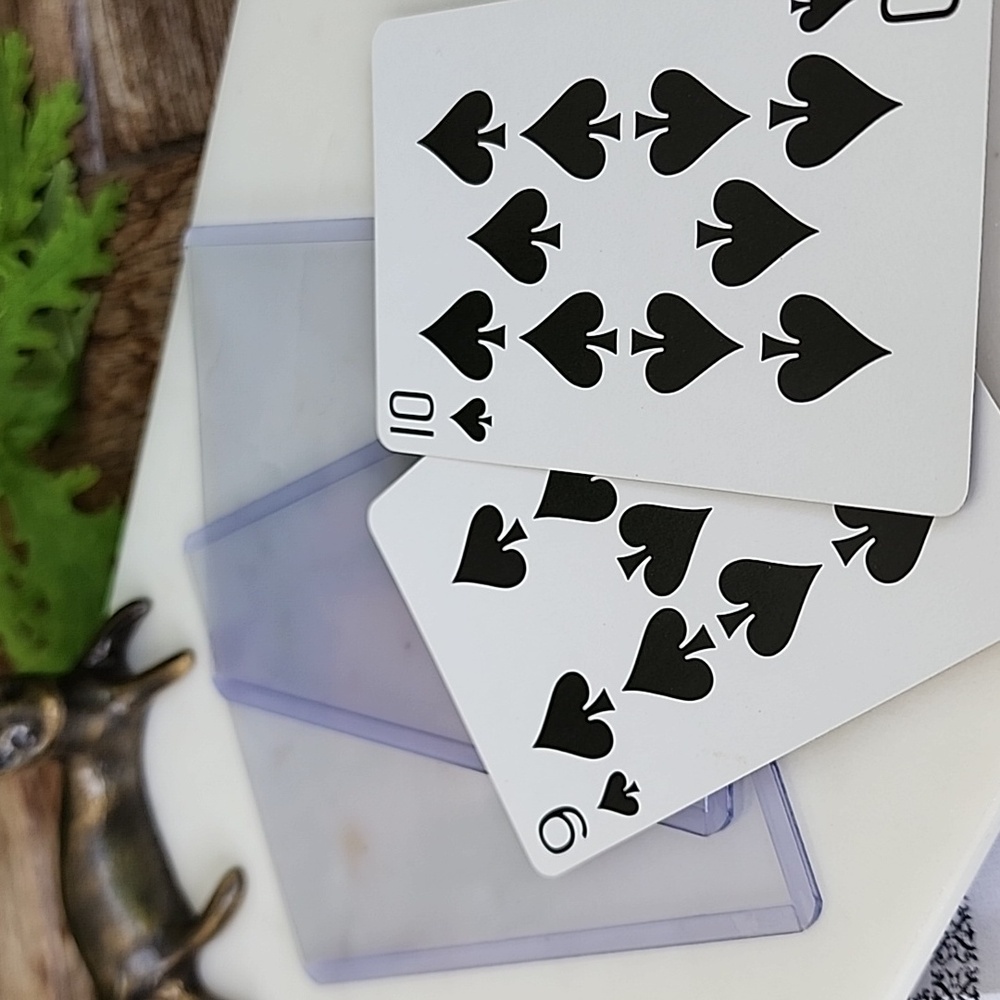 Tiffany & Co. Elegant Black Spade Playing Cards Set Of 2 9♠️ And 10♠️ - Picture 4 of 4